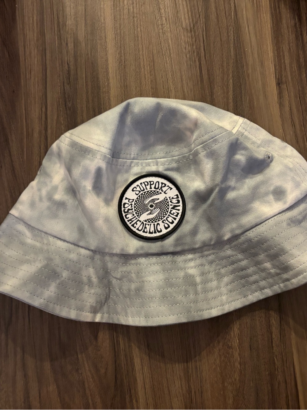 Support Science White Tie-Dye Bucket Hat
